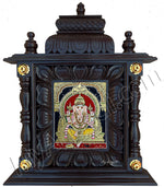 Ganesha Tanjore Painting - Mantap Frame