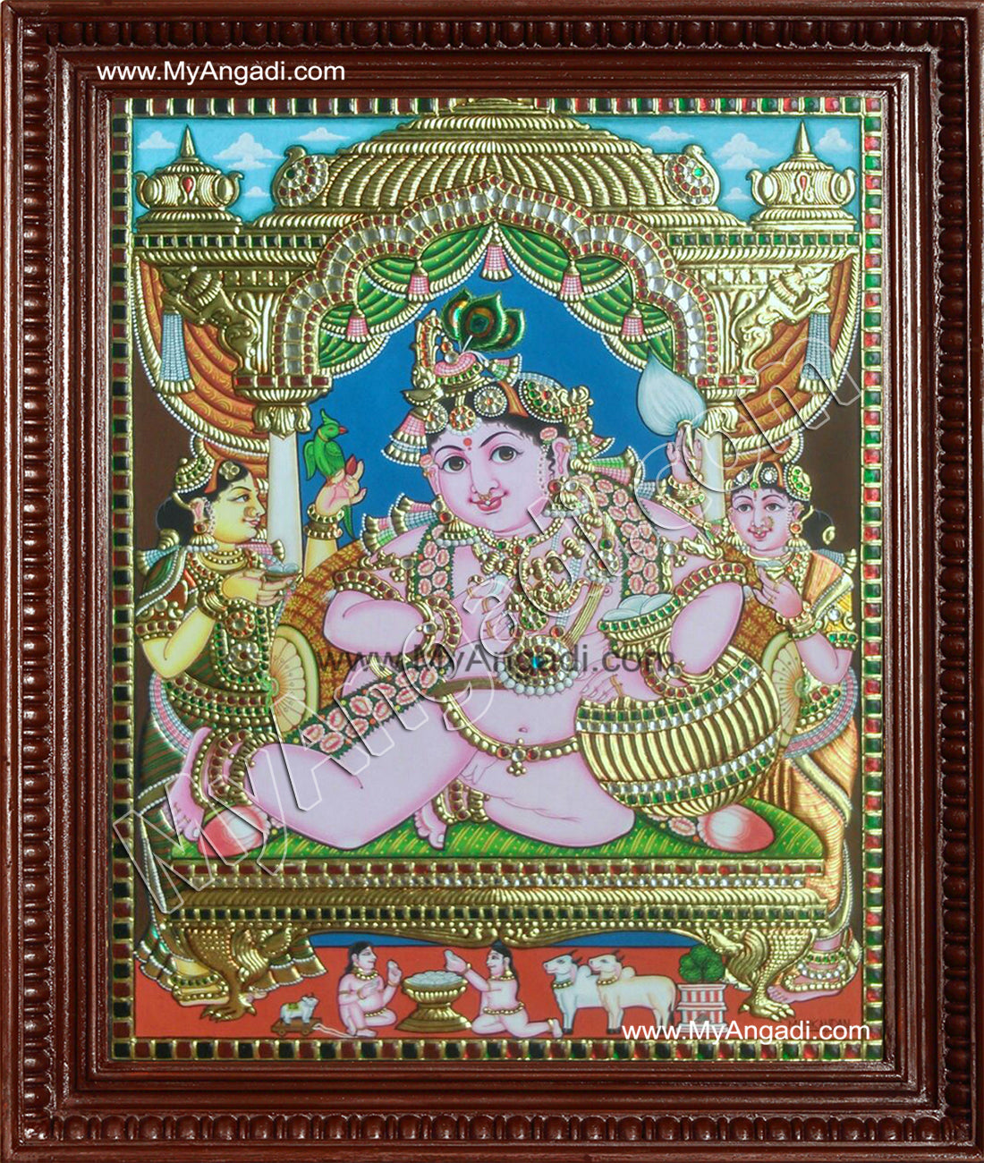 Butter Krishna Tanjore Paintings