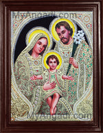Jesus, Mary and Joseph Tanjore Paintings