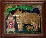 Komatha with Saint Tanjore Painting