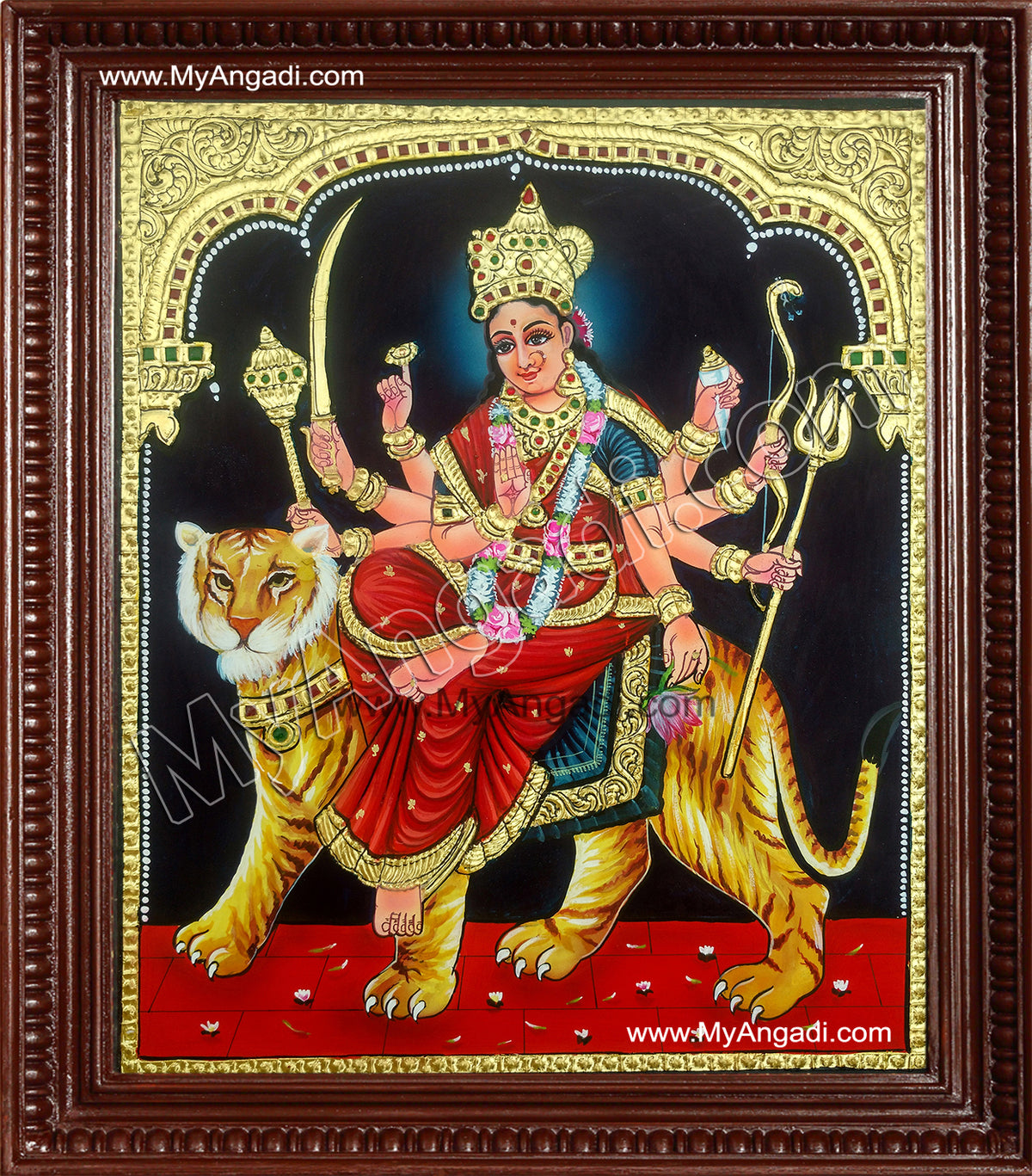 Durga Devi Tanjore Painting