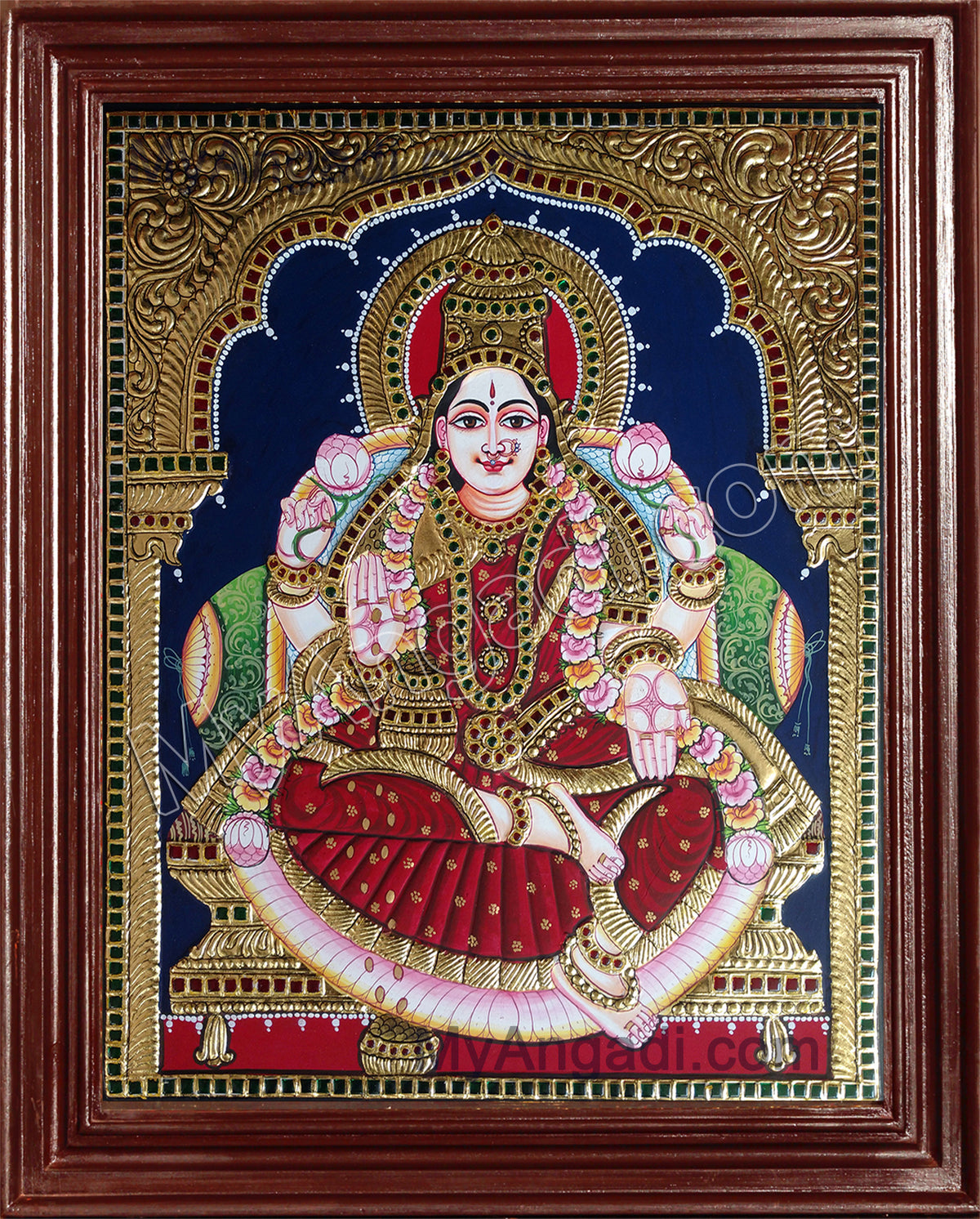 Iswarya Laxmi Tanjore Painting