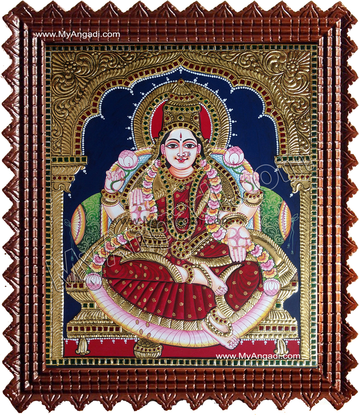 Iswarya Laxmi Tanjore Painting