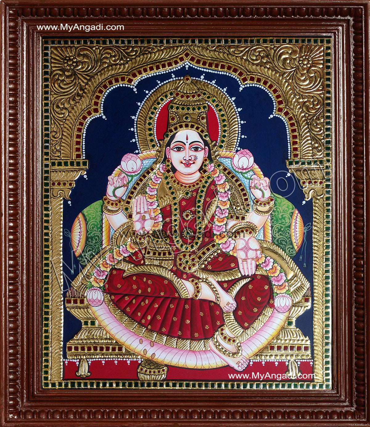 Iswarya Laxmi Tanjore Painting