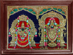 Balaji and Padmavathi Amman Tanjore Paintings
