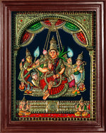 Raja Rajeswari Super Emboss Tanjore Painting