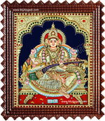 Saraswati Super Emboss Tanjore Painting