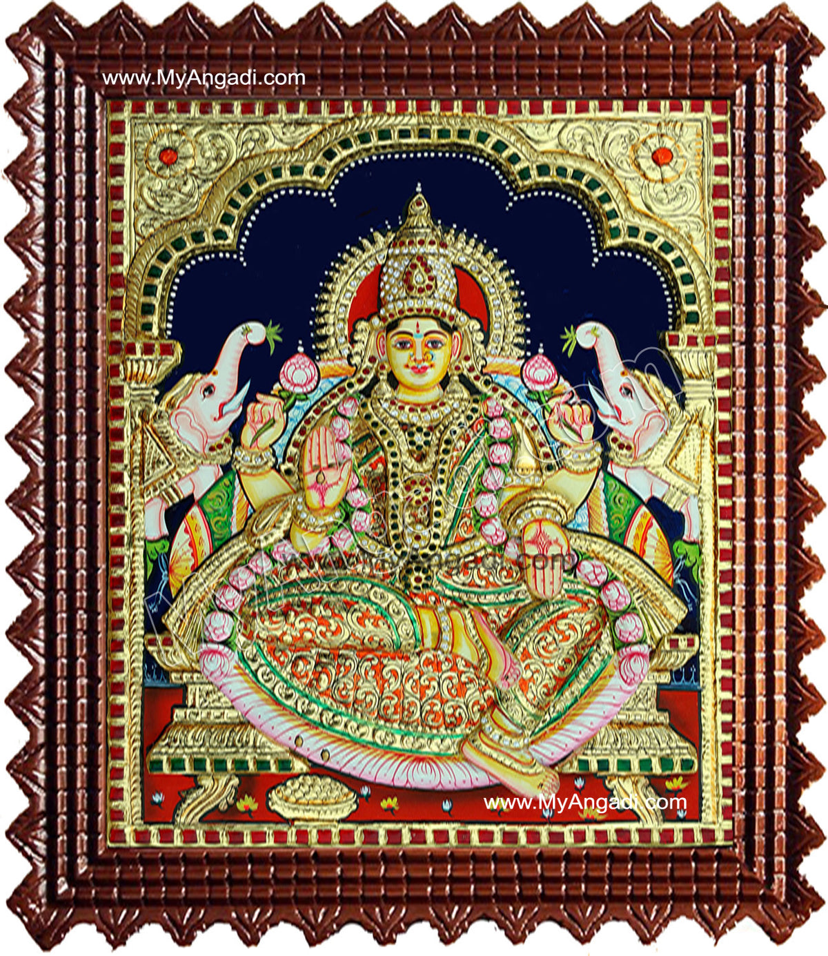 Lakshmi Super Emboss Tanjore Painting
