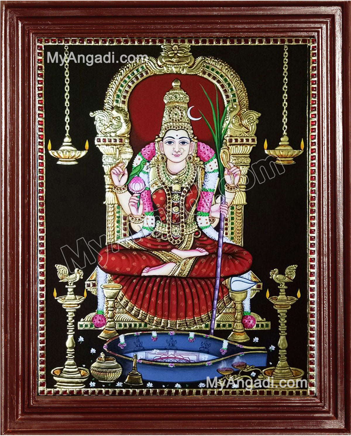 Kamatchi Tanjore Painting, Amman Tanjore Painting