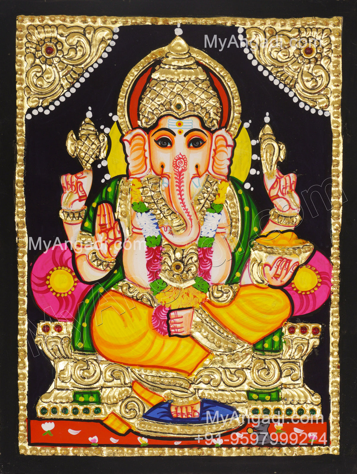 Ganesha Tanjore Paintings