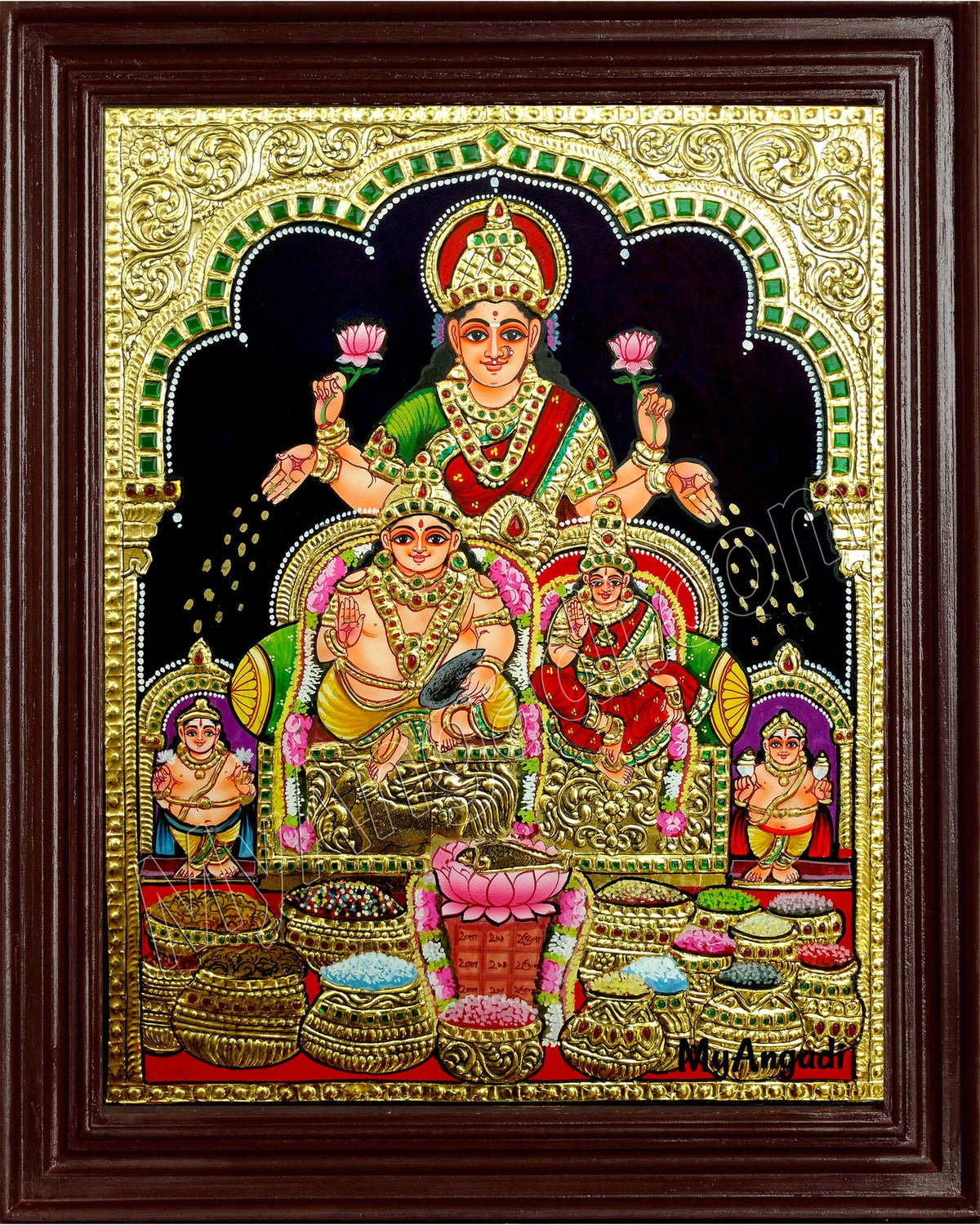 Kubera Lakshmi Tanjore Painting