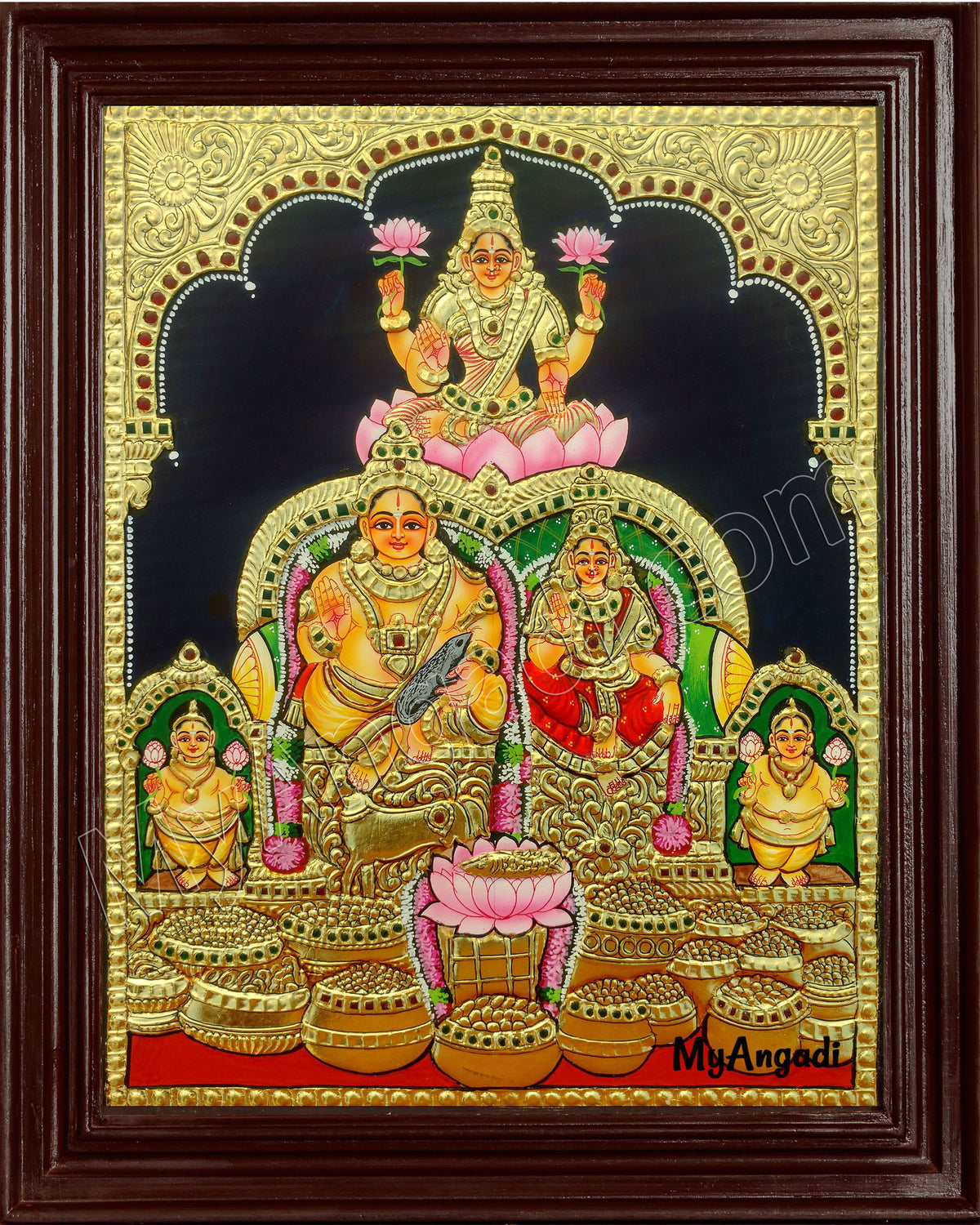Kuber Laxmi Tanjore Painting