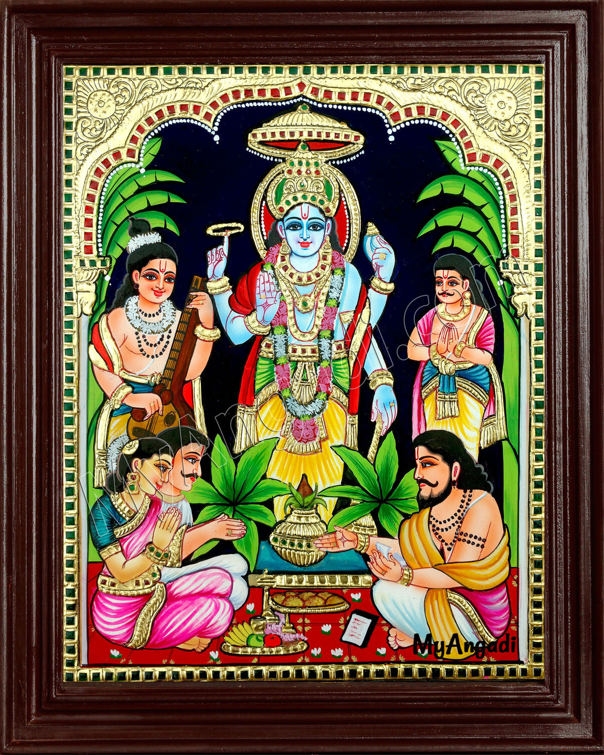 Sathya Narayanan Tanjore Painting