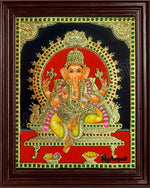 God Ganesha Tanjore Painting