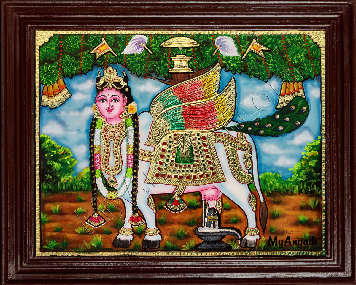 Kamadhenu Tanjore Painting