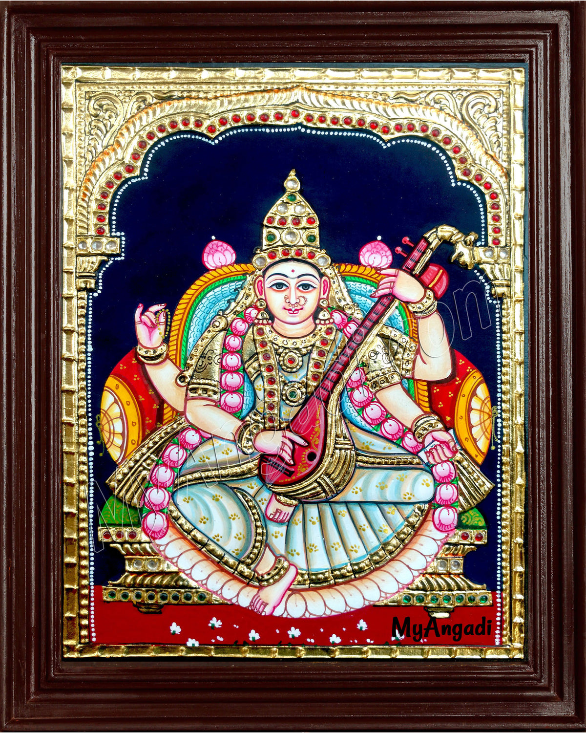 Saraswati Tanjore Painting