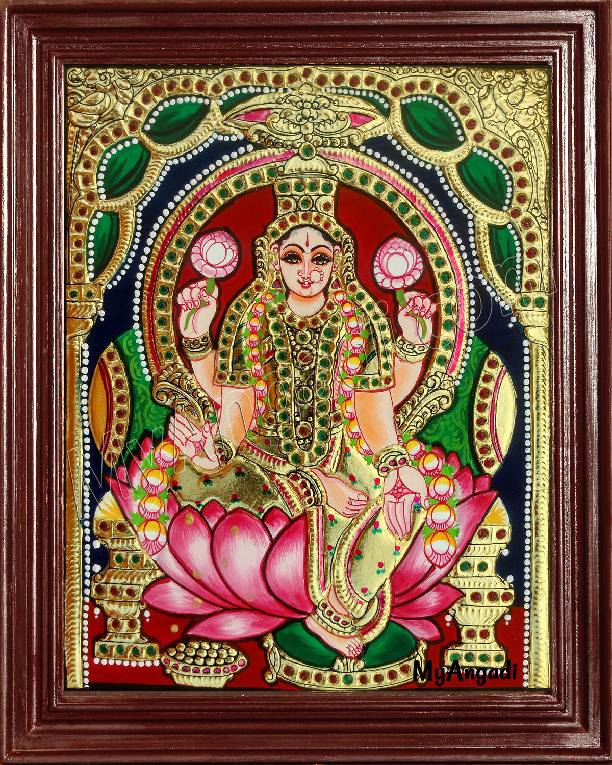 Aiswarya Lakshmi Tanjore Painting