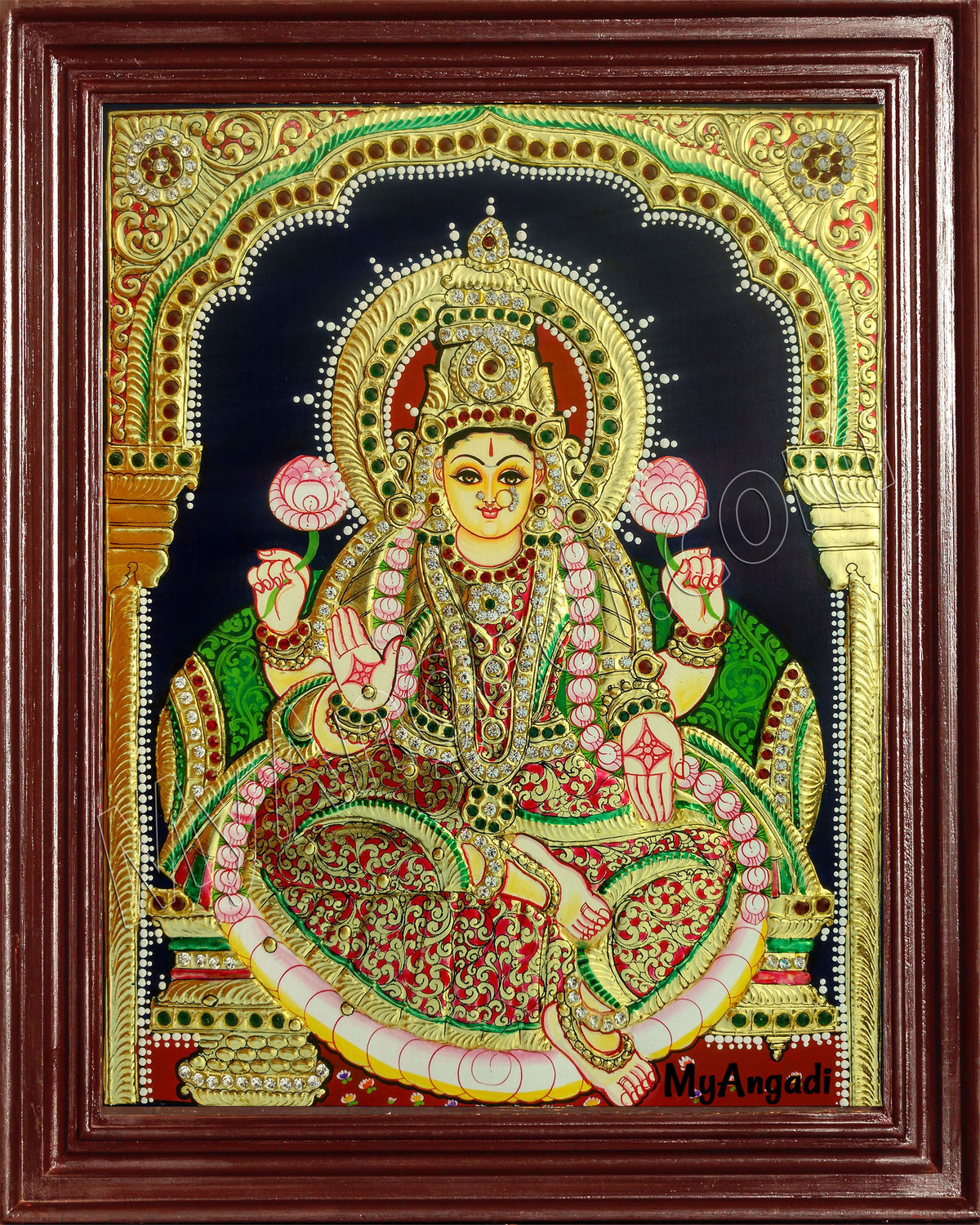 Iswarya Lakshmi Tanjore Painting