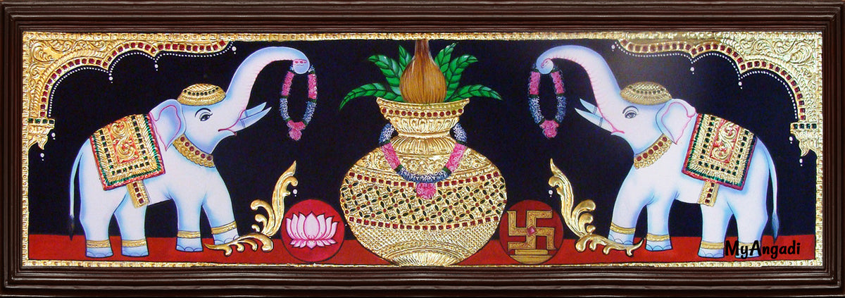 Kalasa Lakshmi Tanjore Painting
