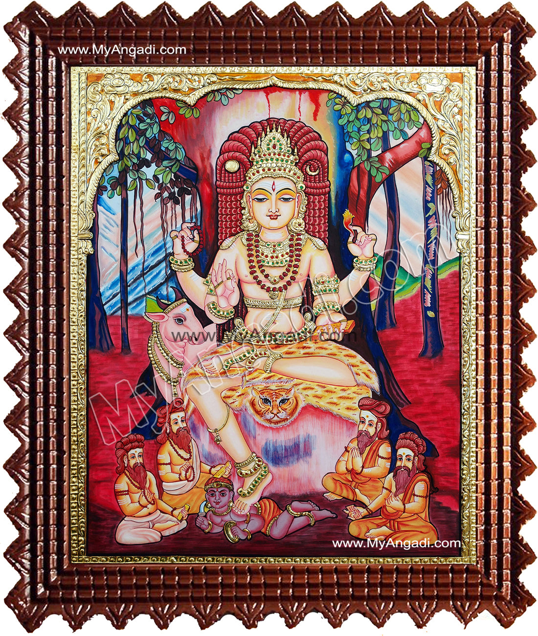 Dakshinamurty Tanjore Painting