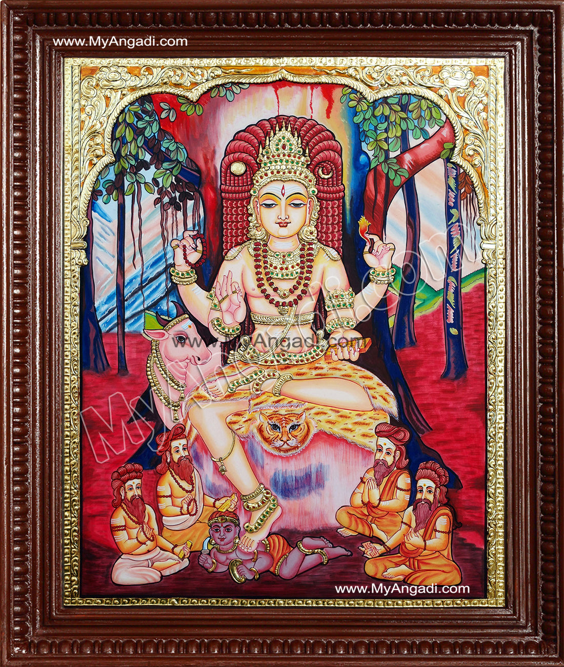 Dakshinamurty Tanjore Painting