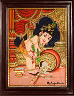 Butter Krishna Tanjore Painting