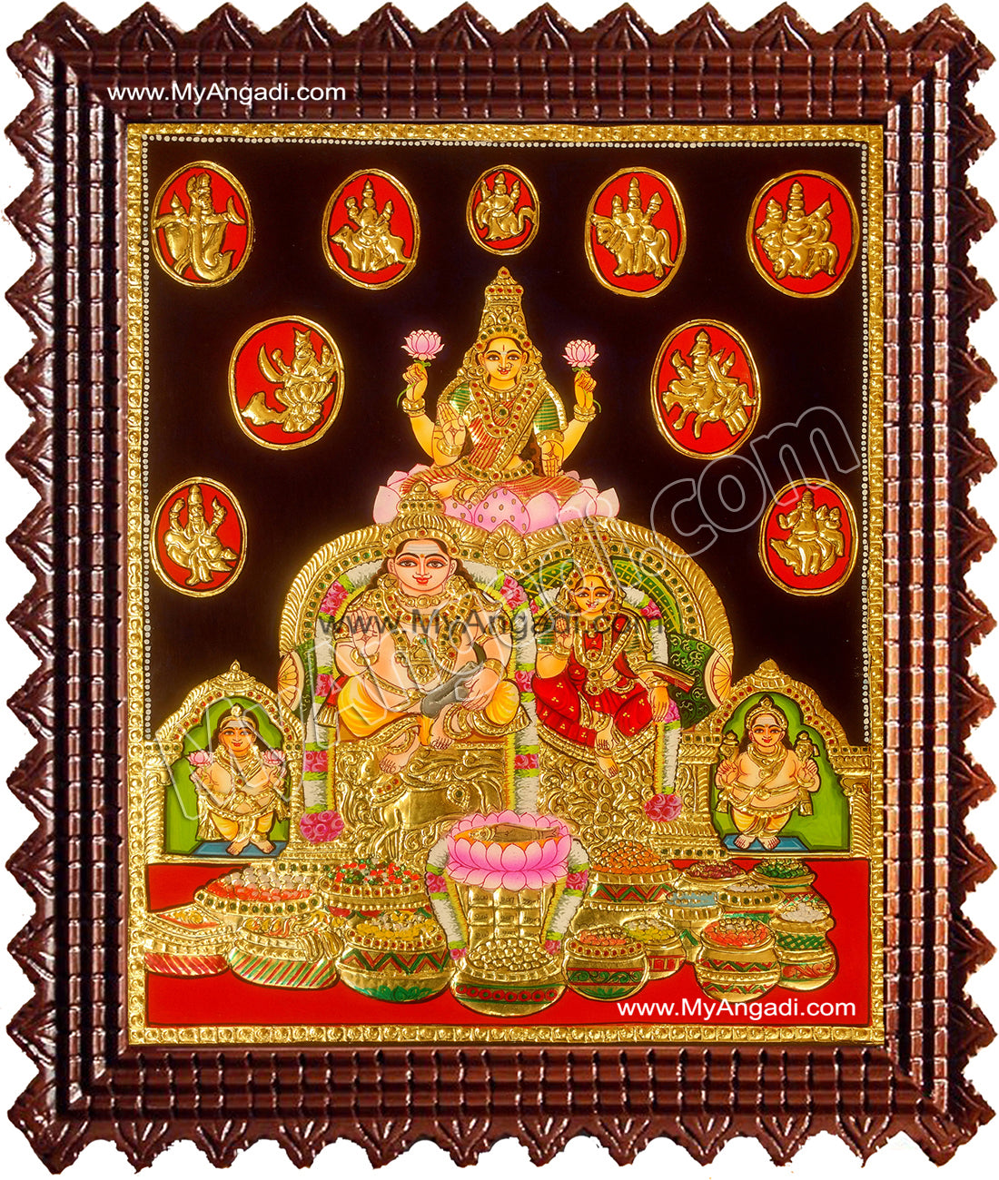 Kubera Lakshmi Tanjore Painting