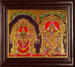Tirupati Venkatachalapathi and Alamelu Tanjore Painting