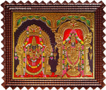 Tirupati Venkatachalapathi and Alamelu Tanjore Painting