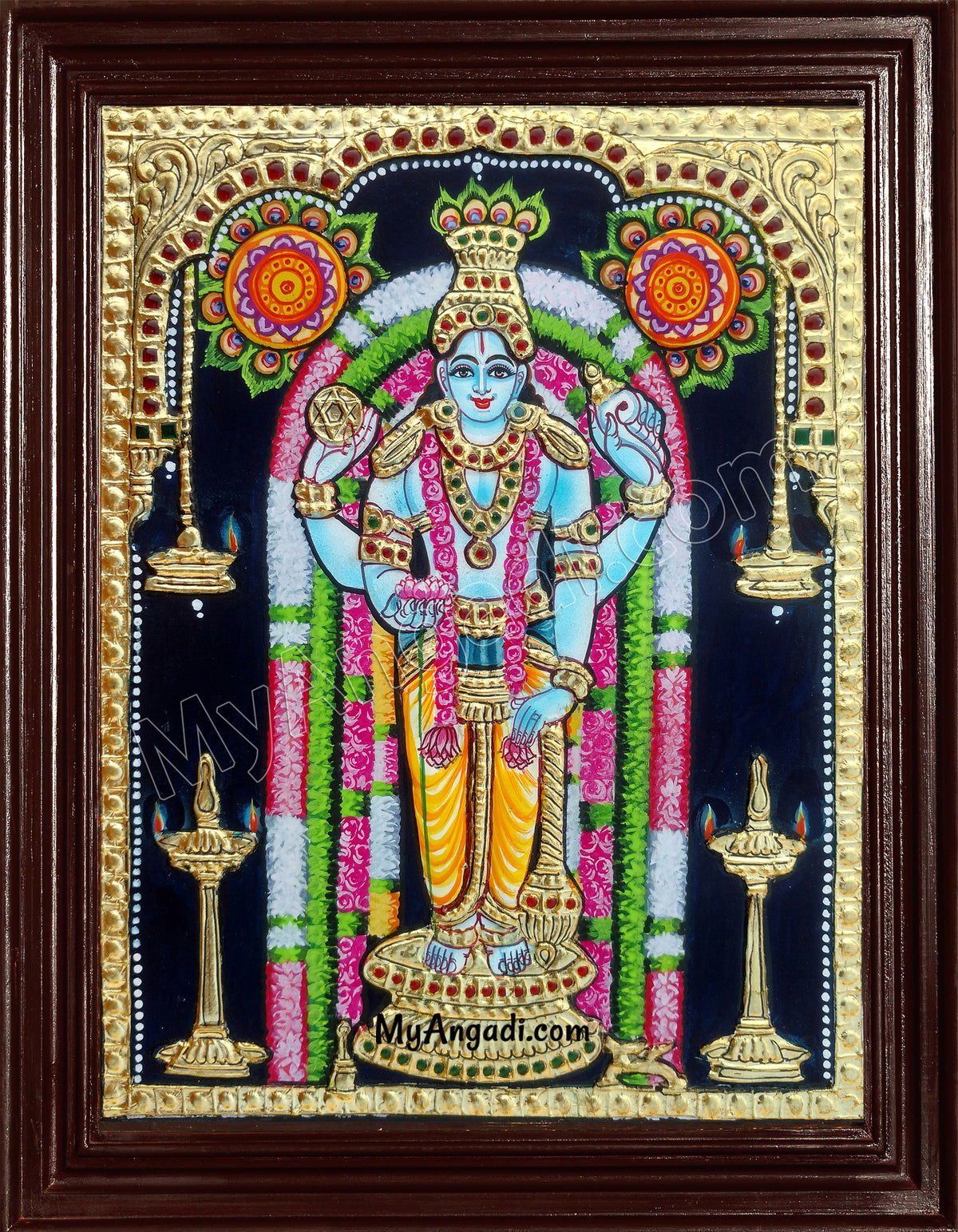 Guruvayurappan Tanjore Painting