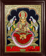 Gaja Lakshmi Tanjore Painting