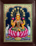 Gaja Lakshmi Super Emboss Tanjore Painting