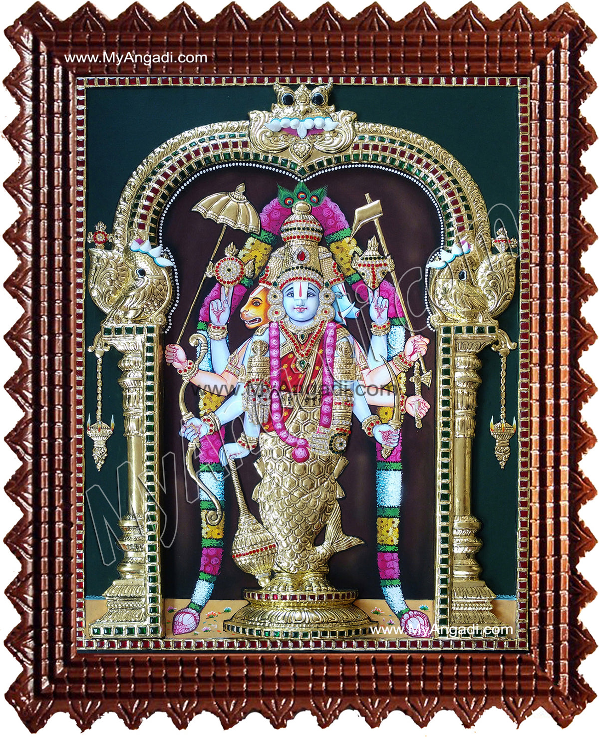 Dasavatharam Super Emboss Tanjore Painting