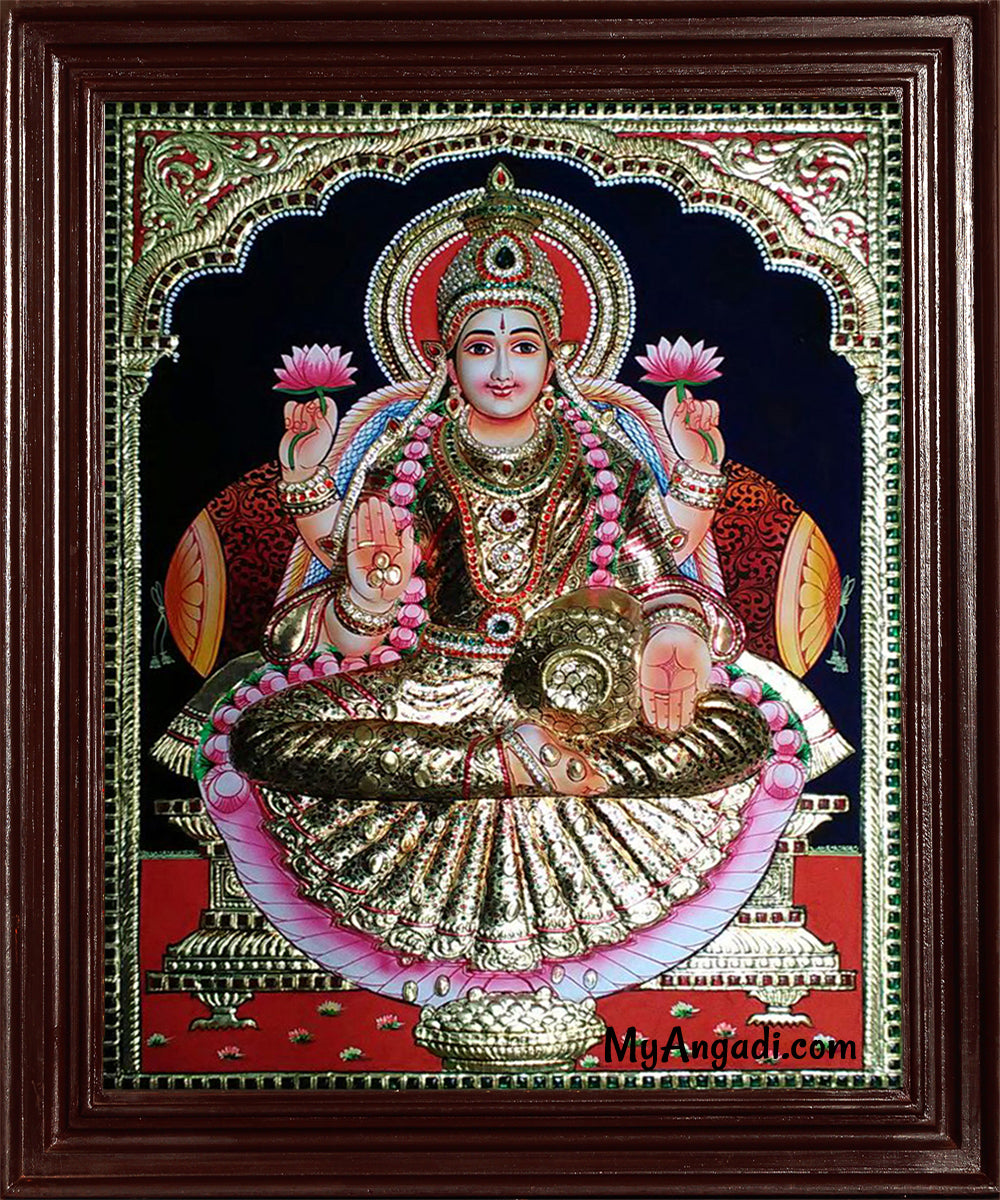 Mahalakshmi Super Emboss Tanjore Painting