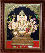 Vallaba Vinayakar Tanjore Painting