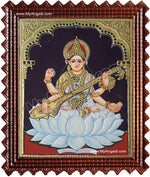 Saraswati Tanjore Painting