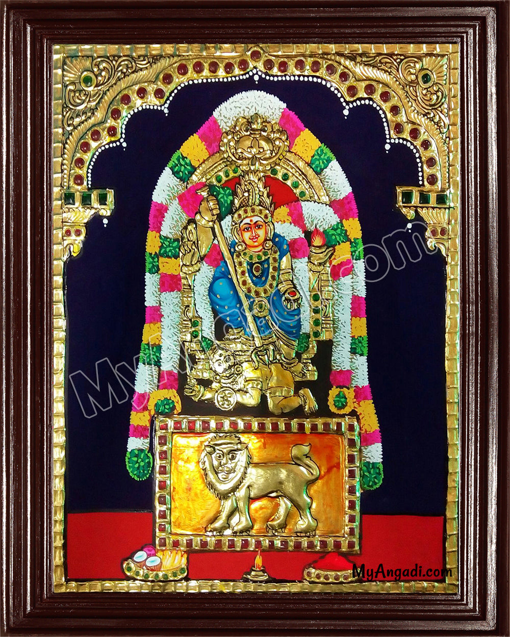 Chamundeeswari Tanjore Painting