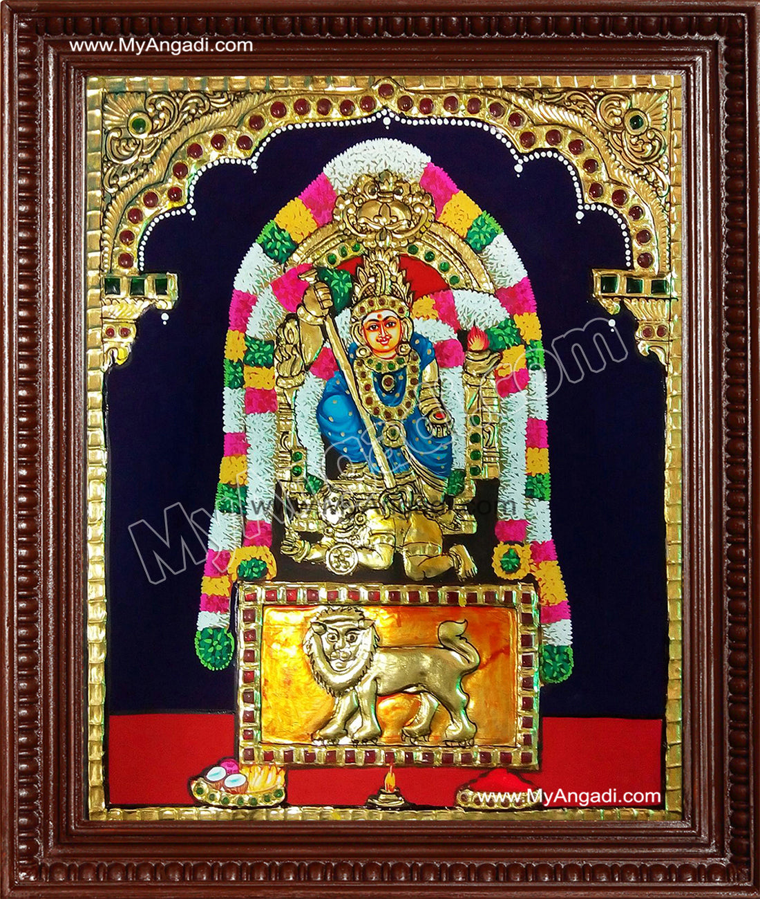 Chamundeeswari Tanjore Painting