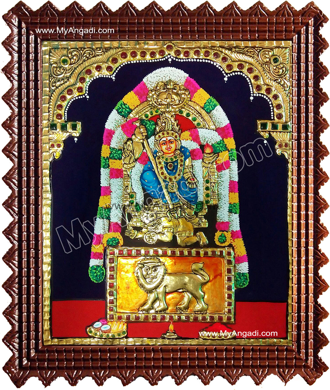 Chamundeeswari Tanjore Painting