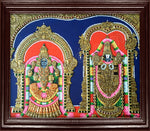 Balaji and Thaayar Tanjore Painting