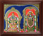 Balaji and Thaayar Tanjore Painting