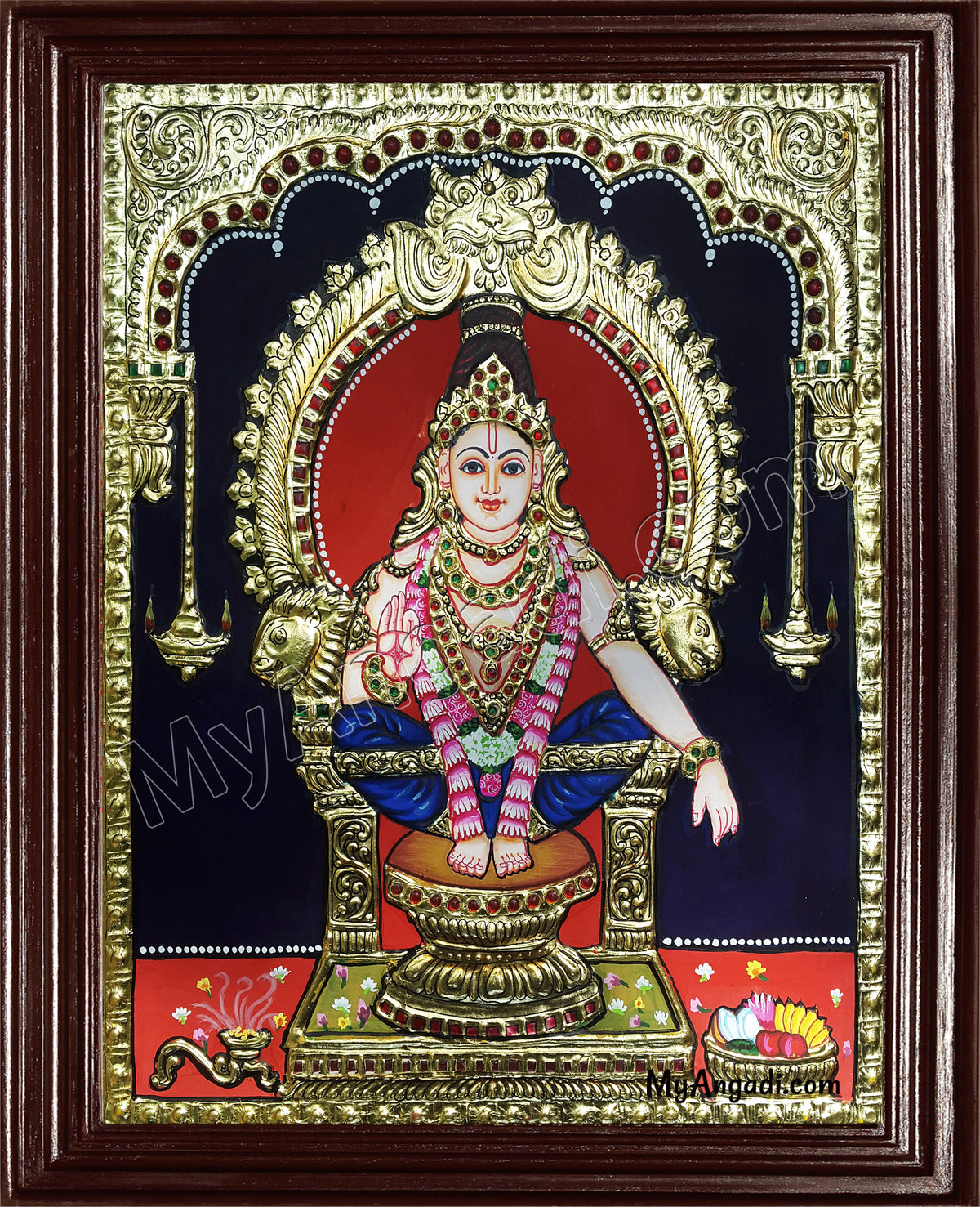 Iyyappan Tanjore Painting
