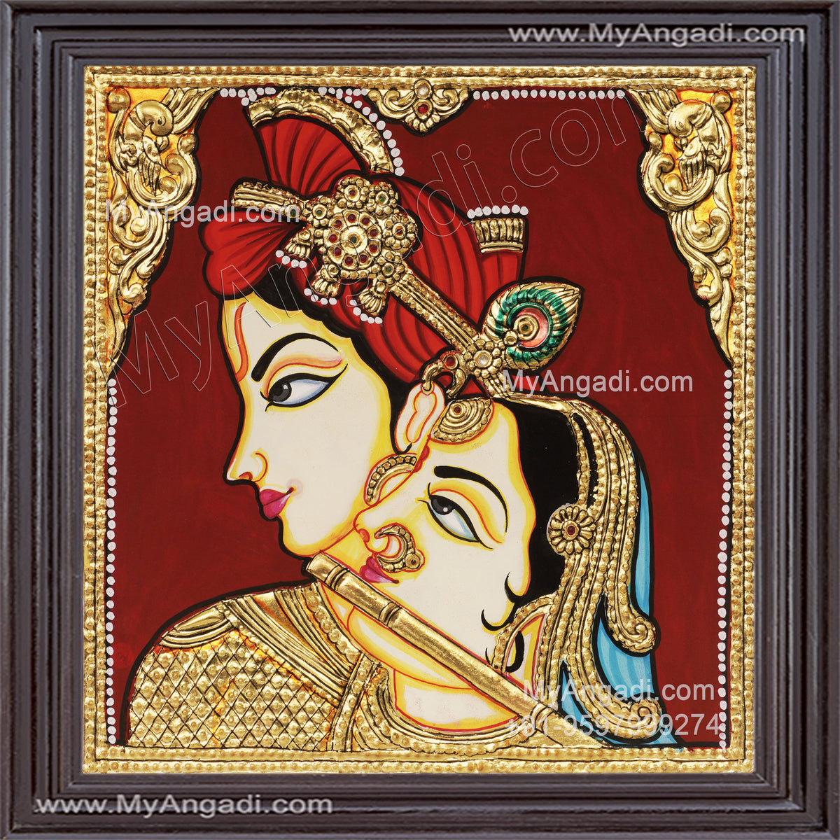 Radha Krishna Tanjore Painting