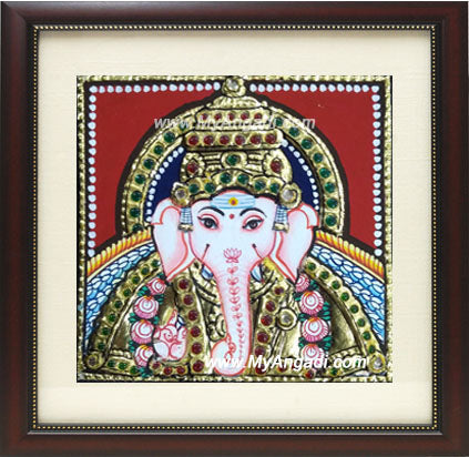 Small Ganesha Tanjore Paintings