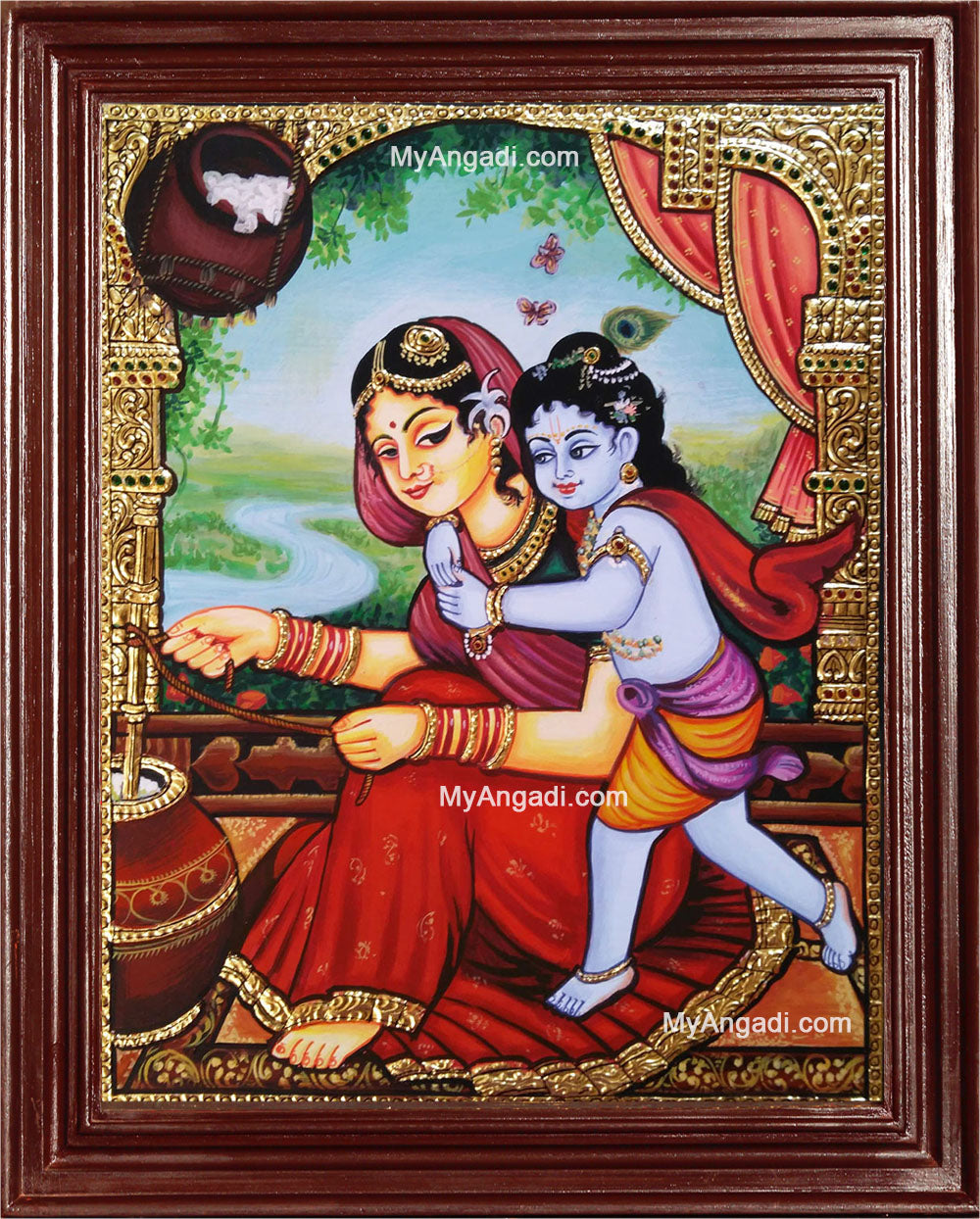 Yasodha Krishna Tanjore Paintings