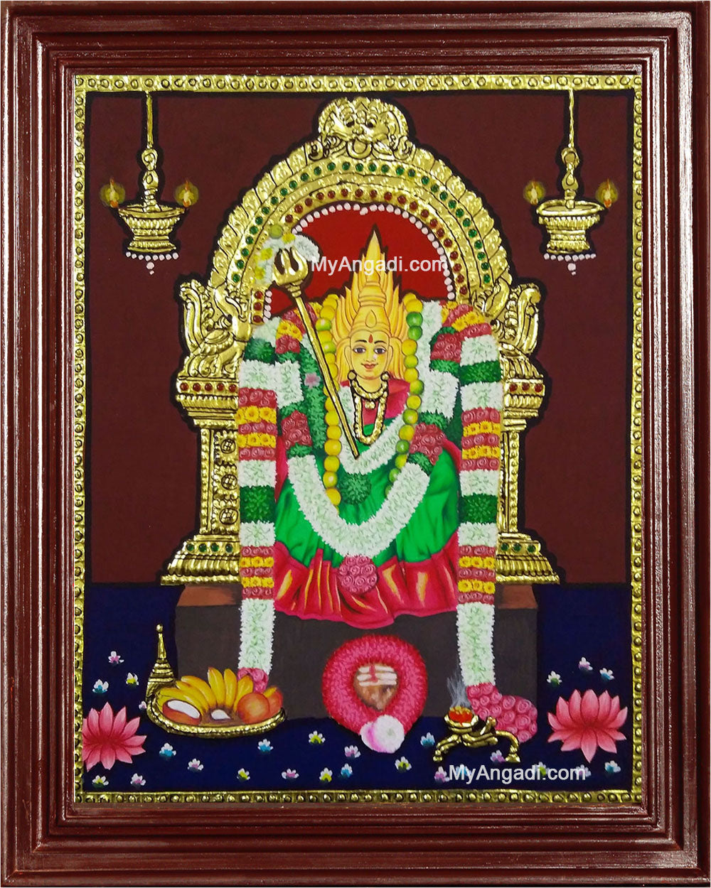 Kundathu Kaliamman Tanjore Painting