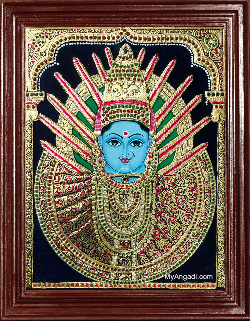 Yellama Devi – Renuka Devi Tanjore Painting