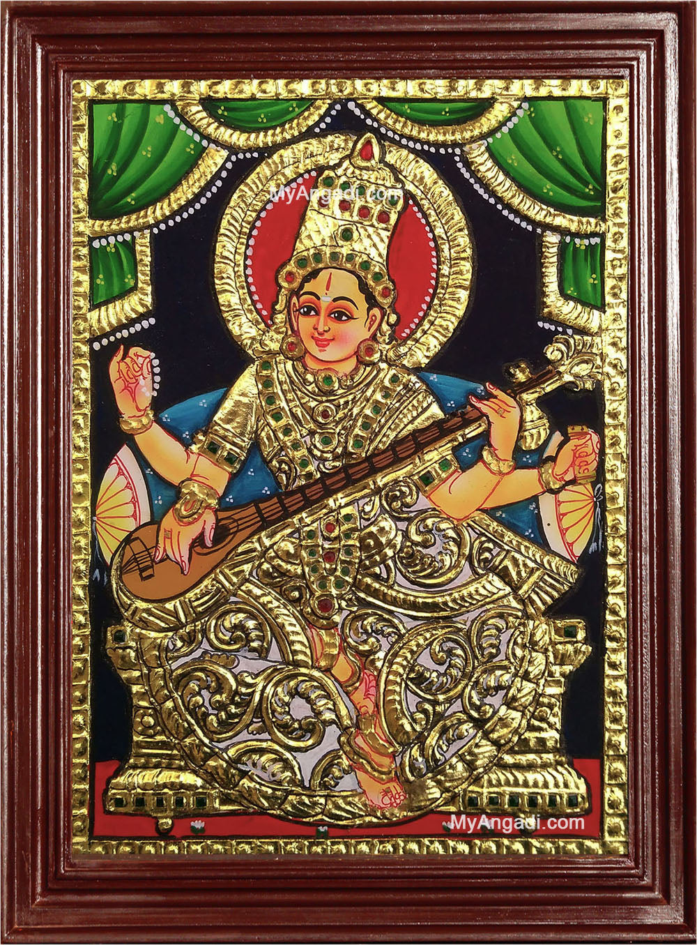 Saraswati Tanjore Painting