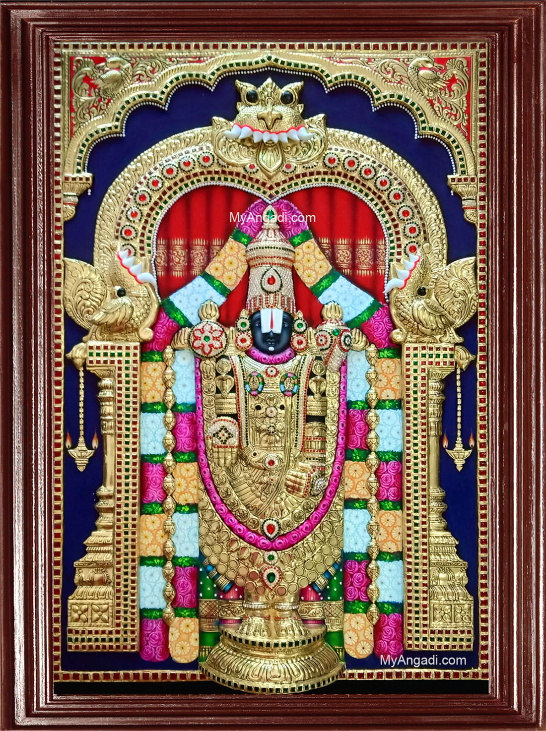 Thirupathi Balaji 3D Tanjore Painting
