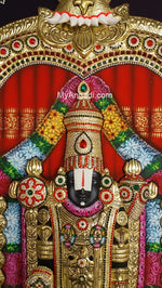 3D Tirupathi Venkateswara Tanjore Painting
